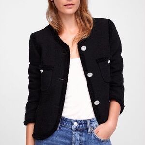 🆕 Zara Black Jacket Small